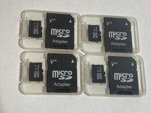 未使用 新品 micro SDカード HC 512GB アダプター 4セットまとめて マイクロSDカード 現状品