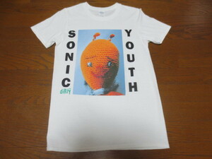 ＳＯＮＩＣ　ＹＯＵＴＨ　ｄｉｒｔｙ　ソニックユース　ダーティフォトプリント　半袖ティーシャツ　白　S　PH10984