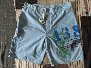 NOS? 90s 32 ralph lauren ビンテージ ショーツ ショートパンツ ラルフローレン インパクト21 ステンシル トラウト フィッシング