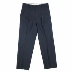 美品 24ss ビズビム VISVIM MCCLOUD SLACKS マクラウド スラックス 3タック ワイドテーパード パンツ 2 紺 ネイビー 0124105008019/メンズ