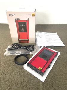 ●TEAC HA-P90SD RED DSD対応 DAC付きポ-タブルヘッドホンアンプ プレーヤー●