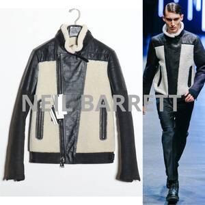 Neil Barrett 新品 11AW 国内正規品 B-3ムートンライダース XS レザージャケット フライト ミリタリー スエード TOM FORD期GUCCI/PRADA出身