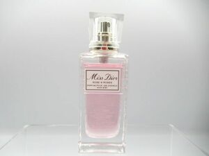 ☆Christian Dior クリスチャンディオール Miss Dior ミスディオール ローズ＆ローズ ヘアミスト 30ml 残量約9割 残量多め 中古 レディース