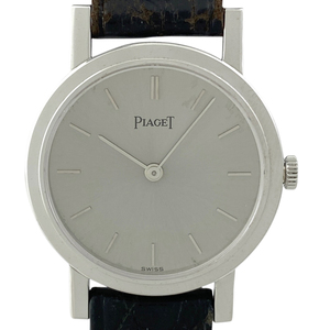 ピアジェ PIAGET トラディション 928349 腕時計 WG レザー 手巻き シルバー レディース 【中古】