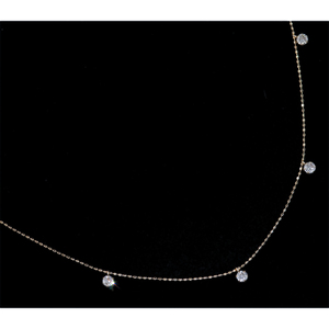 *NC2078 Lucky 7 Necklace 天然上質ダイヤ０．５０ct 最高級18金無垢ネックレス 新品