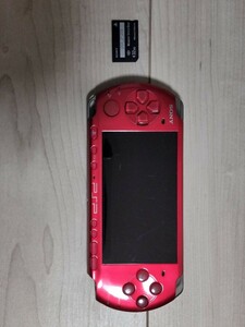 PSP　SONY PSP 3000 ラディアント レッド 本体のみ◆動作確認済 ソニー PlayStation Portable ポータブル ゲーム レトロ