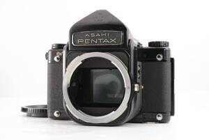 動作品 ペンタックス PENTAX ASAHI 6x7 67 ボディ アイレベルファインダー バケペン 中判フィルムカメラ 管K9166