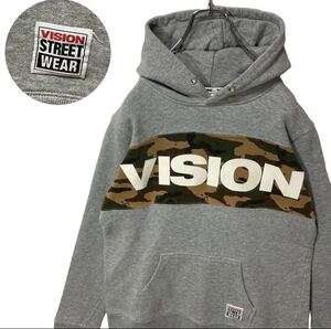 グッドデザイン！VISION STREET WEAR でかロゴスウェットパーカー