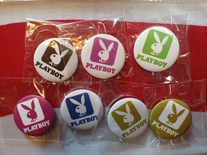 ★PLAY BOY★ 7種類セット缶バッジ 