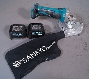 ◎ ※ジャンク makita マキタ 100mm 充電式ディスクグラインダー バッテリー 2個付き GA400D