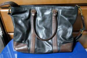 【週末はゴールドクーポン2,000円オフ】【正規品】COACH 71026 Bleeker Business Tote In Harness Leather ブラック