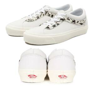 バンズ　27cm　ボールド　税込定価￥14300　ホワイト　レザー　ハラコ　 VANS BOLD NI　ヴァンズ　白　WHITE