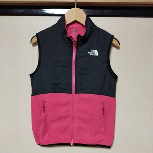 ノースフェイス The NORTH FACE ベスト フリース アウトドア　キッズ　子供服　130　中古　ピンク　