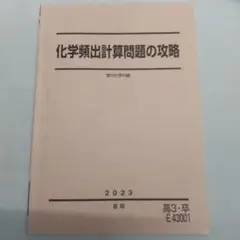 化学頻出計算問題の攻略 駿台 テキスト