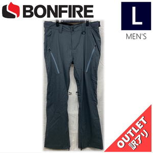 【OUTLET】 BONFIRE SURFACE STRETCH PNT カラー:DARK SLATE Lサイズ メンズ スノーボード スキー パンツ PANT アウトレット