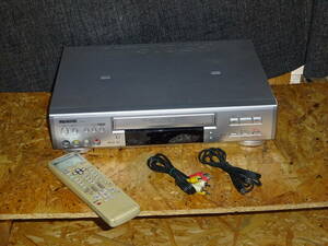 MITSUBISHI HV-S500 S-VHS ビデオデッキ 動作良好 リモコン付き