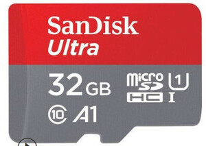 SanDisk microSDHC 98MB/s 32GB Ultra SD変換アダプター付属 サンディスク (新品)