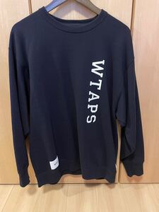 WTAPS ダブルタップス カレッジ ロゴ スウェット ネイビー サイズ02 試着のみ