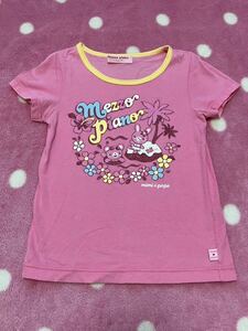 Tシャツ メゾピアノ ミミポポ 140 半袖 mezzo piano ピンク