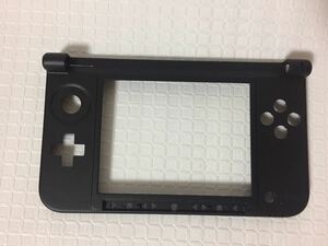 送料１２０円）3DSLL フェイスプレート　ハウジング　シェル　黒　新品　互換品（送料込み850円） 検索用）修理用 パーツ 3DS 本体