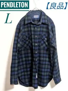 【70s ビンテージ】PENDLETON オンブレ シャドーチェック シャツ L