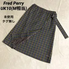 未使用　タグ無し　Fred Perry フレッドペリー　チェック　スカート　刺繍