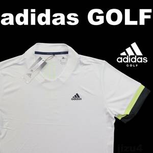 ■【XXL】定価8,990円 アディダス GOLF HEAT.RDY 半袖シャツ白■