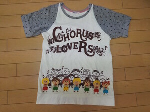 rough★ラフの可愛いコーラスＴシャツ★１回着用美品