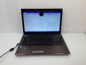 ASUS K53E CORE i7 BIOS確認 ノートパソコン ジャンク(152105