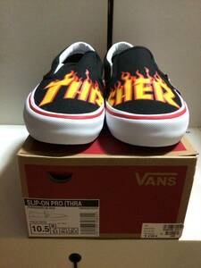 THRASHER×VANS SLIP-ON PRO us10.5 28.5cm 新品未使用品 箱付き デッドストック スラッシャー バンズ DEADSTOCK