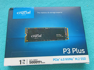 Crucial P3 NVMe PCIe M.2 3D Nand 　4gen 1tb ssd 新品 