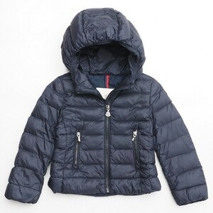 STI1427＝モンクレール/MONCLER*キッズサイズ*ダウンジャケット*ナイロン*コート*フード付き*D29544534105 53048*サイズ4*104cm*ネイビー系