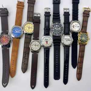 【ジャンク品まとめ売り】☆送料無料☆ 動作未確認 17本セット メンズ腕時計 SEIKO5 セイコー5 HMT ORIS オリス CITIZEN シチズン