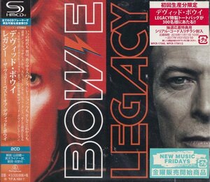 即決２【レガシー ザ・ヴェリー・ベスト・オブ・デヴィッド・ボウイ（高音質・SHM-CD） 2CD～ベスト盤】帯付/美品