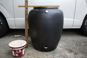 即壺焼き芋屋ができるセット　【大壷】つぼ焼いも　壺　黒色　水がめ　サイズ高73cm 　陶器　業務用！