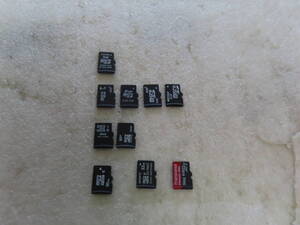 ♪ジャンク扱い　micro SDカード×10枚　（1G××1/2G×4/4G×2/16G×1/32G×1/64G×1） ③