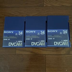 SONY DVCAM PDV-34N 3本セット