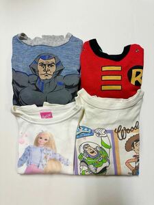 【Junk】80s 90s kids tops mix 4枚set USA製 ヴィンテージ キッズ トップス 訳あり まとめ売り スウェット ロンT 