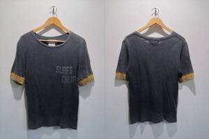 ★ REMI RELIEF レミレリーフ 袖リブTシャツ sizeS グレー 美品