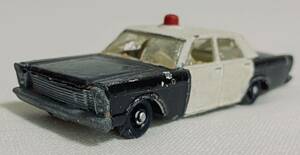 1/64 Vintage Matchbox No.55/59 FORD GALAXIE Police with Trailer Hitch LESENY 縦目ギャラクシー黒/白　England製　ミニカー　超希少品