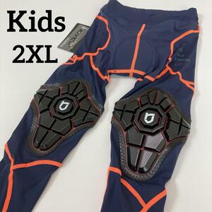 サイクルパンツ 2XLサイズ ネイビー×オレンジ ランバイク ストライダー