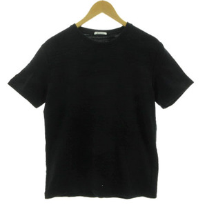 ムッシュニコル monsieur NICOLE Tシャツ 7462-9001 半袖 コットン混 総柄 ブラック 黒 48 メンズ