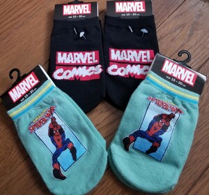 MARVEL　マーベル　スパイダーマン　15-20cm　ソックス　靴下　４足セット②　新品未使用品　スニーカーソックス