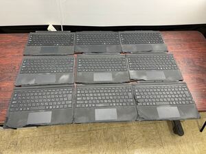 S1829) ジャンク Microsoft Surface Pro マイクロソフト 純正キーボード Model:1725 タイプカバー 日本語キーボード 9個セット（葵2）