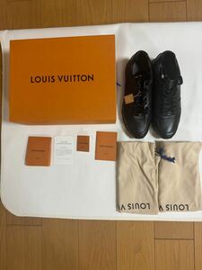 【未使用】LOUISVUITTON ルイヴィトン SUPREME シュプリーム 1A3EPD Run Away Sneaker ランアウェイ・ライン スニーカー　ブラック メンズ