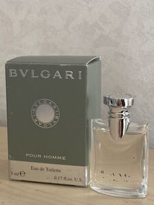 BVLGARI POUR HOMME EDT 5ml　ブルガリ　プールオム　オードトワレ　ミニボトル　箱付き　香水　メンズ　男性用　定形外郵便は290円