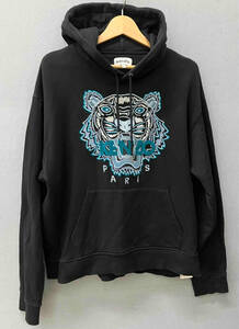 KENZO ケンゾー メンズ パーカー スウェット FA655SW3104XA Classic Tiger Hoodie ブラック 虎 XLサイズ