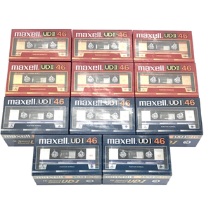 マクセル maxell カセットテープ UDⅡ46・UDⅠ46 未開封品 3点入 計11点 セット