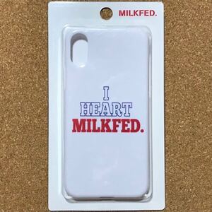 iPhoneXS/X用 MILKFED. I HEART ロゴケース