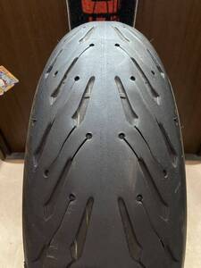 中古MCタイヤ MICHELIN 2CT+ ROAD5 GT 190/55ZR17 ミシュラン ロード5 190 55 17 4419 A3385